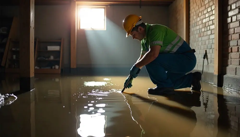 Professional water damage restoration services in Bellville, TX